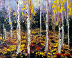 Autumn Birch by David Arathoon