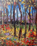 Autumn Birch by David Arathoon