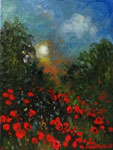 Dusk Poppies by David Arathoon