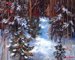 Winter Pines by David Arathoon