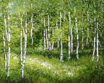 Birch Strand in Summer by David Arathoon