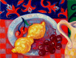 Still Life with Lemons and Pitcher by David Arathoon